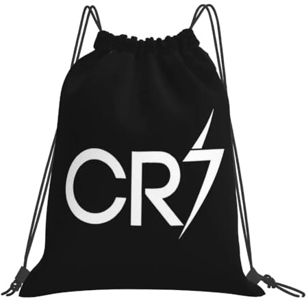 EZB Ronaldo-Tasche mit Kordelzug, 36 x 30 cm, Midi-Rucksack: Sport, Fitnessstudio, Mittagessen, Urlaub, Strand, Fußball-Pump-Tasche
