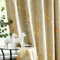 Fmfunctex Beige Gold Blackout Curtains for Bedroom 54 inch Drop Eyelet Curtains for Living Room Tree Branch Foil Thermal Insulated Window Curtain Panels 2 Panels