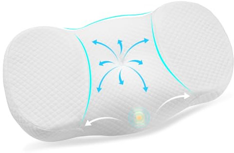 Ainiv Memory Foam Kissen Ergonomisches Orthopädisches Kissen, Kopfkissen für Seiten-, Rücken- und Bauchschläfer, Verbesserung der Schlafqualität