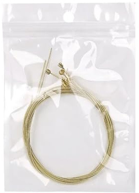 GIJMZY Corde per Chitarra da Concerto 6 pz/Set Corde for Chitarra Acustica Corde in Ottone Esagonale in Acciaio for Strumenti Musicali Corde for Chitarre Parte for Chitarra(6 PCS)