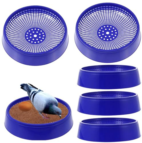 para Palomas | 6 Piezas bañera para la cría al Aire Libre | Cama Reutilizable para cría de Canarios, periquitos, codornices y pajareras