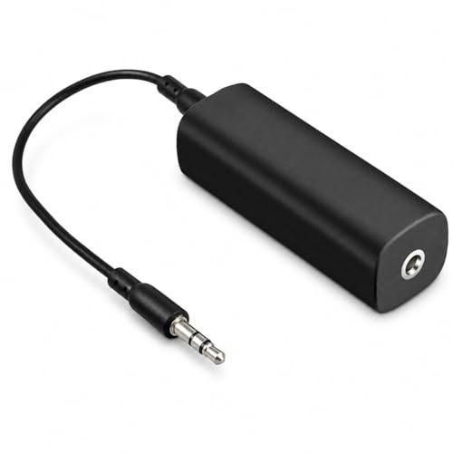 Medrialife Ground Loop Isolator Entstörfilter Klinke Entstörfilter Autoradio mit 3,5 mm Audiokabel für Roadtrips Open Air Konzerte oder Heimbüroversammlungen