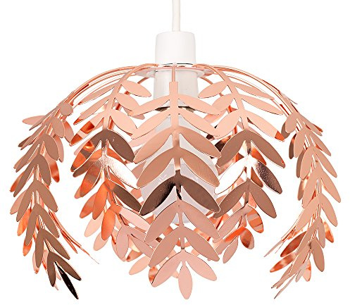MiniSun | Modern Fern Leaf Design Ceiling Pendant Light Shade | Pendant Lights, Home Décor & Improvement Essential | 27cm Shade Width