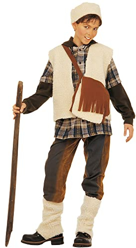 W WIDMANN MILANO Party Fashion - costume da pastore per bambini, presepe, pastore, costumi di carnevale
