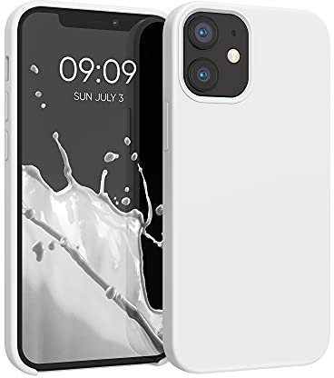 kwmobile Case Compatible with Apple iPhone 12 mini Case - TPU Silicone Phone Cover with Soft Finish - White