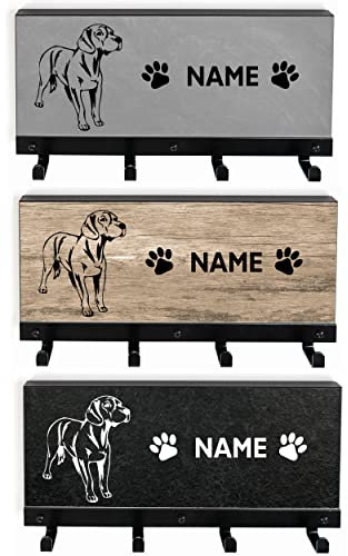 Tierisch-tolle Geschenke Leinengarderobe für Hunde | Bayrischer Gebirgsschweisshund | Hundegarderobe | Leinenhalter | Personalisiert