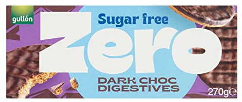 3 x 270g Dark Choc Chocolate Digestive Cookies Biscuits Sugar Free