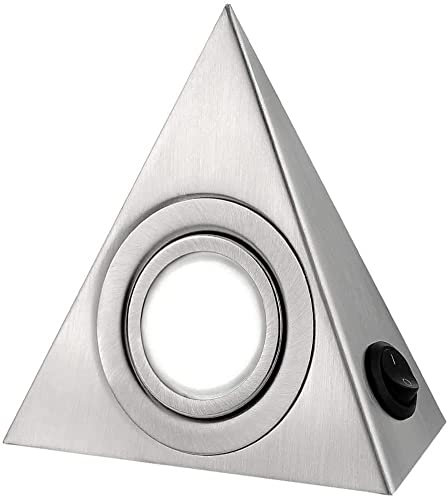 MAYSNLUX Lot de 1 éclairage de cuisine sous meuble avec 1 modules LED de 2 Watts 6000K Blanc Froid *COOK* éclairage encastré - spot encastré - interrupteur - éclairage d'armoire