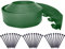 Flexible Lawn Edging 10m,Plastic Garden Edging Border [Extra Tall 10cm Hight]with 30pcs Securing Pegs, Landscape Edging Kit Mini Fence for Flower Beds Pavement-Green