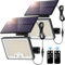 Lampe Solaire Extérieur 172 LED 3 Modes Avec Détecteur de Mouvement, IP65 Eclairage Exterieur, LED Spot Avec Câble de 5M (2 Pièces - Lumière Froide)