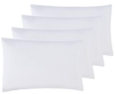 Sonia Moer Super Soft Brushed Microfibre Pillowcases - Non Iron Breathable Hypoallergenic Pillowcases set of 4- White