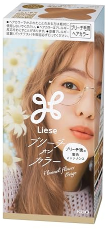 Liese Kao Bubble Bleach On Hair Color Flannel Flower Beige