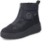 Rieker Damen Plateaustiefeletten N2550, Frauen Stiefeletten, lose Einlage, wasserabweisend, riekerTEX,plateauabsatz,warm,schwarz (00),43 EU / 9 UK