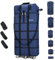 Gloyuda Faltbare Reisetasche mit Rollen, 106cm Reisetasche Groß, Blau Reisetasche Faltbar, Kleidersack, Faltbare Handgepäck Tasche, Travel Bag mit Zwei Gepäckgriffhüllen und Einem Schultergurt