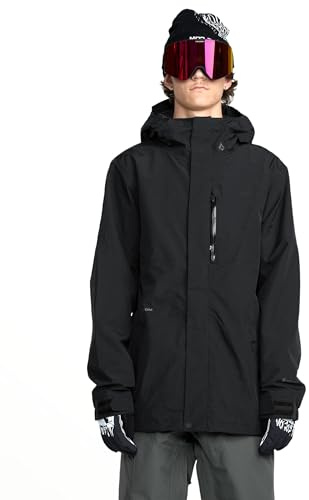 Volcom Men's L Gore-Tex Snowboard Jacket – Waterproof 2-Layer, Black, Large