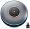 Bluetooth Speakerphone - eMeet M2 Wireless Conference Speakerphone Business Conferencing Call for Meeting Size of 5-8, 360º Far-field Voice Audio Pickup AI Self-adaptive, Skype, Webinar, Phone