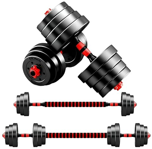 Strongway 2 in 1 Dumbbell Set With Connecting Rod (40KG) For Home Gym