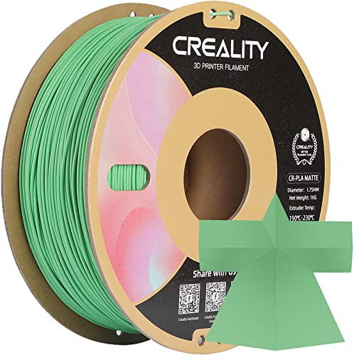Creality 3D Filament PLA mat de 1,75 mm, bobine de 1 kg, tolérance de 0,03 mm, conforme à la norme RoHS, vert avocat mat