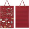 Générique Organizzatore di orecchini da appendere, porta orecchini da parete, gancio per orecchini, collane, anelli, espositore per gioielli, regali per donne e ragazze (rosso)