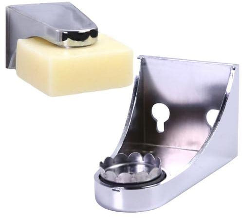 Porte-Savon Magnétique, Porte Savon Aimanté Mural, Porte-Savon Acier Inoxydable, Porte Savon Magnétique sans Percer, Support Savon De Adhésif pour Salle De Bain, Cuisine, L'évier