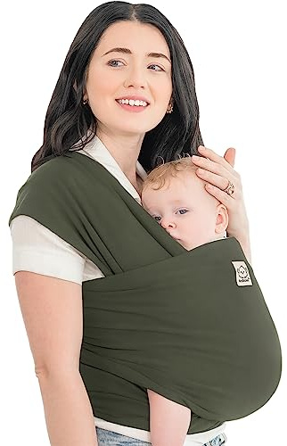 KeaBabies Babytrage Ab Geburt - Atmungsaktive Babytragetücher, Babytrage Neugeborene Ab Geburt, Babytuch Tragetuch Baby Neugeborene, Kleinkind Handfreie Baby Carrier (Forest)