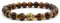 Perlenarmband Tigerauge, Bracelet Beads Goldener Buddha Armband Perlen Herren Umfang 19CM