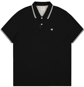Champion Men's Legacy-Polo with Chest Logo Shirt, Black (KK001), XXL