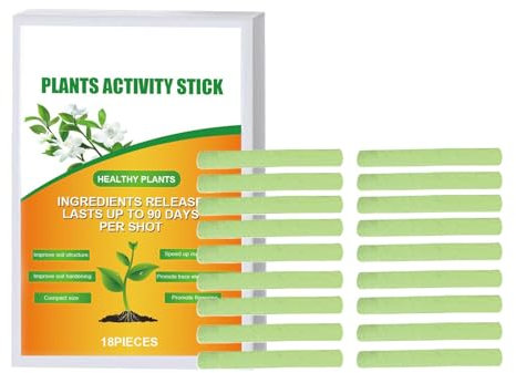 Fertilizzante a rilascio lento, cibo per impianti biologici | 18x Stick a rilascio lento a rilascio di nutrizione delle piante interne - Fertilizzanti per giardino fiorito in vaso, cura della crescita
