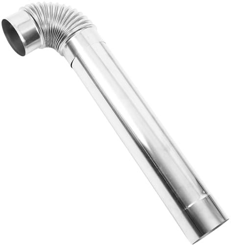 1 Ensemble Tuyau de Poêle à Acier Inoxydable pour Kit de Tuyau de Coude pour Chauffage Ventilation Industrielle