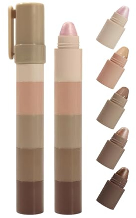 Kustimantu Ombres à paupières - Texture crémeuse, imperméable pour cosmétiques de beauté du visage pour voyages, vacances en plein air, carnaval, scène, rendez-vous, école, fête et performance