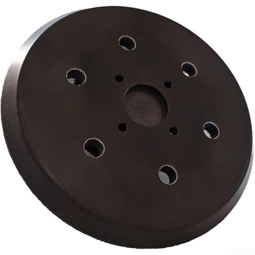 Almohadilla de lijado de poliuretano compatible con discos de 150 mm con 6 agujeros de extracción de polvo y soporte de 4 clavos
