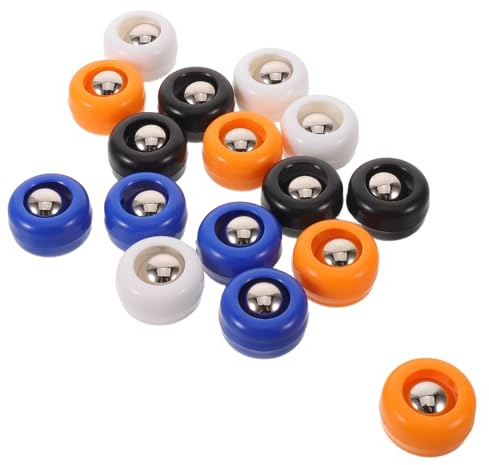 Abaodam 16 Pièces Boules de Curling de Table en Plastique Remplaçables pour Mini Jeux de Société, Accessoires Polyvalents pour Activités de Palets sur Table et Réunions Familiales