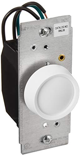 Leviton Trimatron Rotary Dimmer Switch for Dimmable LED, Halogen and Incandescent Bulbs, RNL06-10Z, White