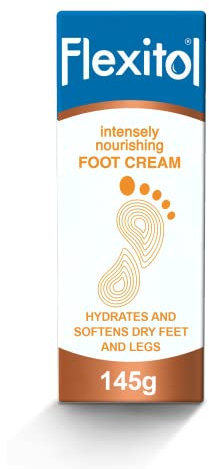 Flexitol Intensely Nourishing Foot Cream, Quick Absorbing, Vitamin E-Enriched Formula to Hydrate, Soften, and Moisturise Very Dry Feet and Legs, Maintain Smooth Feet, 1 x 145g