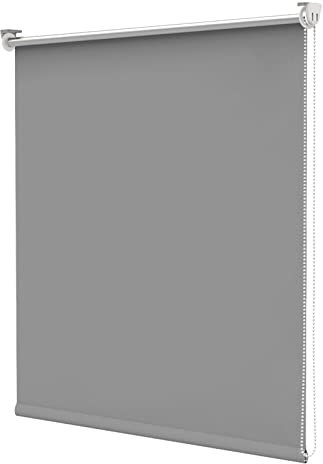 bobodeco Verdunklungsrollo ohne Bohren & mit Bohren, Verdunkelungsrollo Klemmfix, Hellgrau 60x120cm (BxH), Thermorollo Sichtschutz und Sonnenchutz, Rollos Hitzeschutz für Fenster & Tür