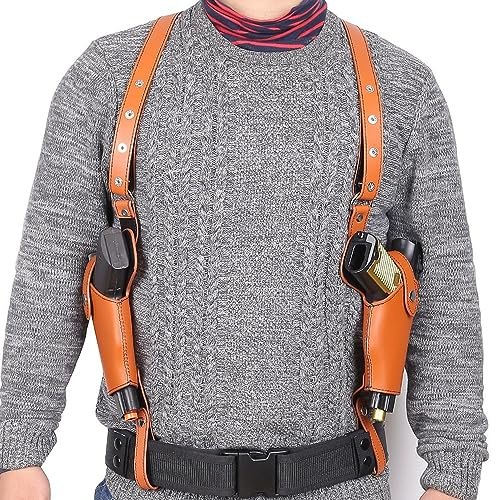 Tactical Gun Holster,Concealed Pistol Shoulder Holster Leather w/Adjustable Strap for G 1911 92 96 45.43