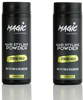 Magic Cosmetics Hair Powder Men | Unisex Root Hair Styling Powder | Matt Look | Anti-Gravity Powder Styler | Invisible Texture | Instant Volume and Root Boost| All Hair Types | 40 gr