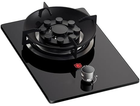Fornello A Gas Propano, Fornello A Propano Con Fuoco Singolo In Vetro Temperato, Piano Cottura A Gas Naturale Da Appoggio Massimo 17742,4 BTU Adatto For Cucine, Appartamenti (Color : LPG)