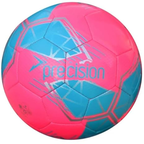 Precision Fusion - Mini pallone da calcio ad alte prestazioni, resistente, in TPU cucito a macchina, foderato in EVA da 2 mm, leggero, 160 g, rosa, palla ufficiale taglia 1
