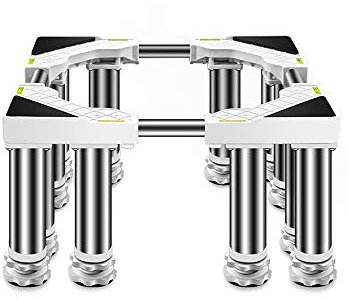Soporte universal para lavadora con altura ajustable y rodillos, estante portátil para refrigeradores, pedestales y armarios, bandejas verticales de aire acondicionado, 4/8/12 pies