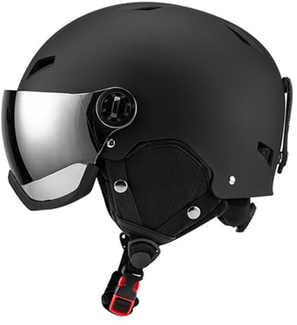 Casco da sci con occhiali da sci antivento casco da snowboard unisex integrale casco da sci snowboard pattinaggio