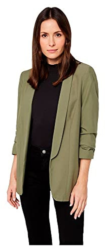 PIECES Damen Pcboss Noos 3/4 Blazer, Deep Lichen Green,L