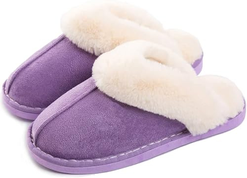 Sisttke Chaussons Femmes Homme Chaud Maison Hiver | mousse à mémoire ultra-douceadapté à l'intérieur et l'extérieur，Antidérapant，Confortable Chaussures.