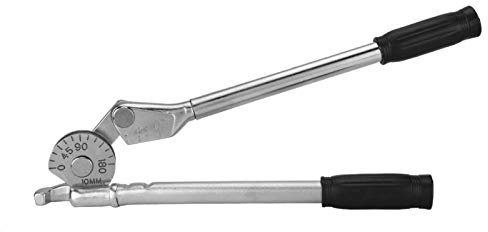 Tyenaza 2 en 1 Dobladora de Tubos Manual, Dobladora de Tubos Manual de 0 a 180 Grados, Dobladora de Tubos de Acero Inoxidable, para Tubería de Cobre, Latón, Aluminio y Metales Blandos(370mm3/8 10mm)