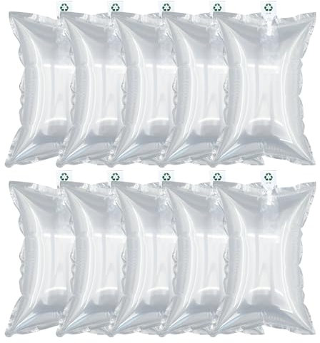 Verpacken Airbag Luftkissen,Versand Luftkissen,Luftkissen Füllmaterial Paket,Stoßfest Luftpolsterkissen,Polstermaterial Luftpolster für Transportverpackungen,10 x 20cm Lufttaschen,100pcs