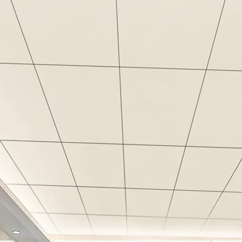 Pannelli Soffitto Boiserie Parete Pannelli Autoadesivi Per Soffitto, 300 X 600 MM Pannelli Di Rivestimento In Plastica Per Camera Da Letto, Cucina, Ufficio, Sostituzione Carta Da Parati Beige(45 pack)