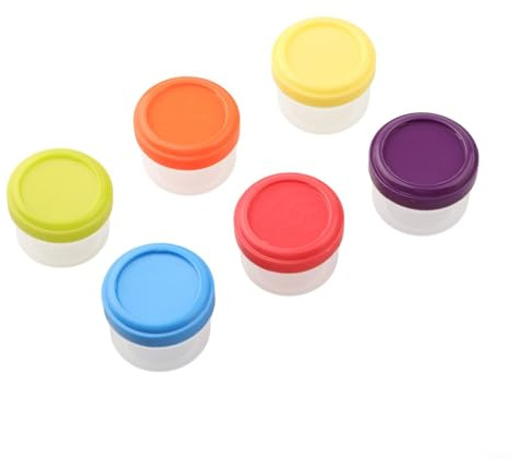 Meal Prep Solution Lot de 6 petits récipients à sauce anti-fuite avec couvercles hermétiques