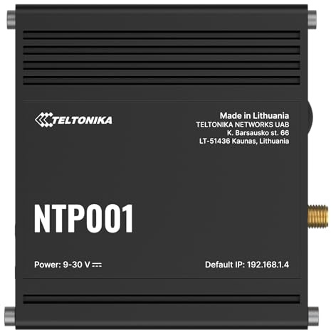 Teltonika NTP001 stratum-1 NTP server, RJ45, RS232, RS485 & I/Os interfaces, GNSS