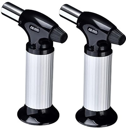 Uonlytech 2pièces Petit Chalumeau De Soudage à Impact Outil De Barbecue Portable Aux Températures Pour Camping Et Plein Air