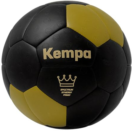Kempa Handball - Spectrum Synergy Primo - Handball für Kinder und Erwachsene, schwarz/Gold